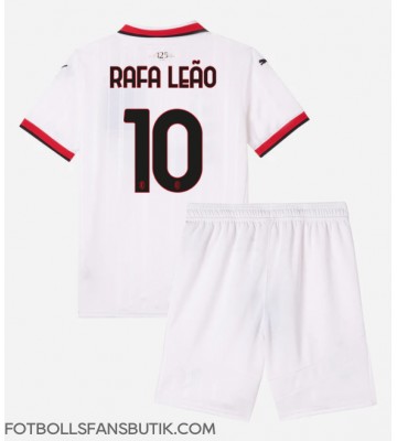 AC Milan Rafael Leao #10 Replika Bortatröja Barn 2024-25 Kortärmad (+ Korta byxor)
